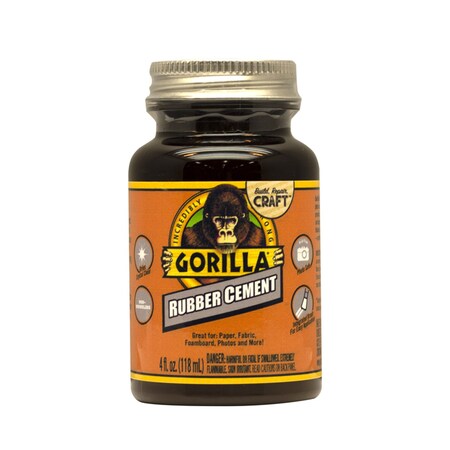 Gorilla Glue Gorilla Craft High Strength Clear Rubber Cement 4 oz 105779
